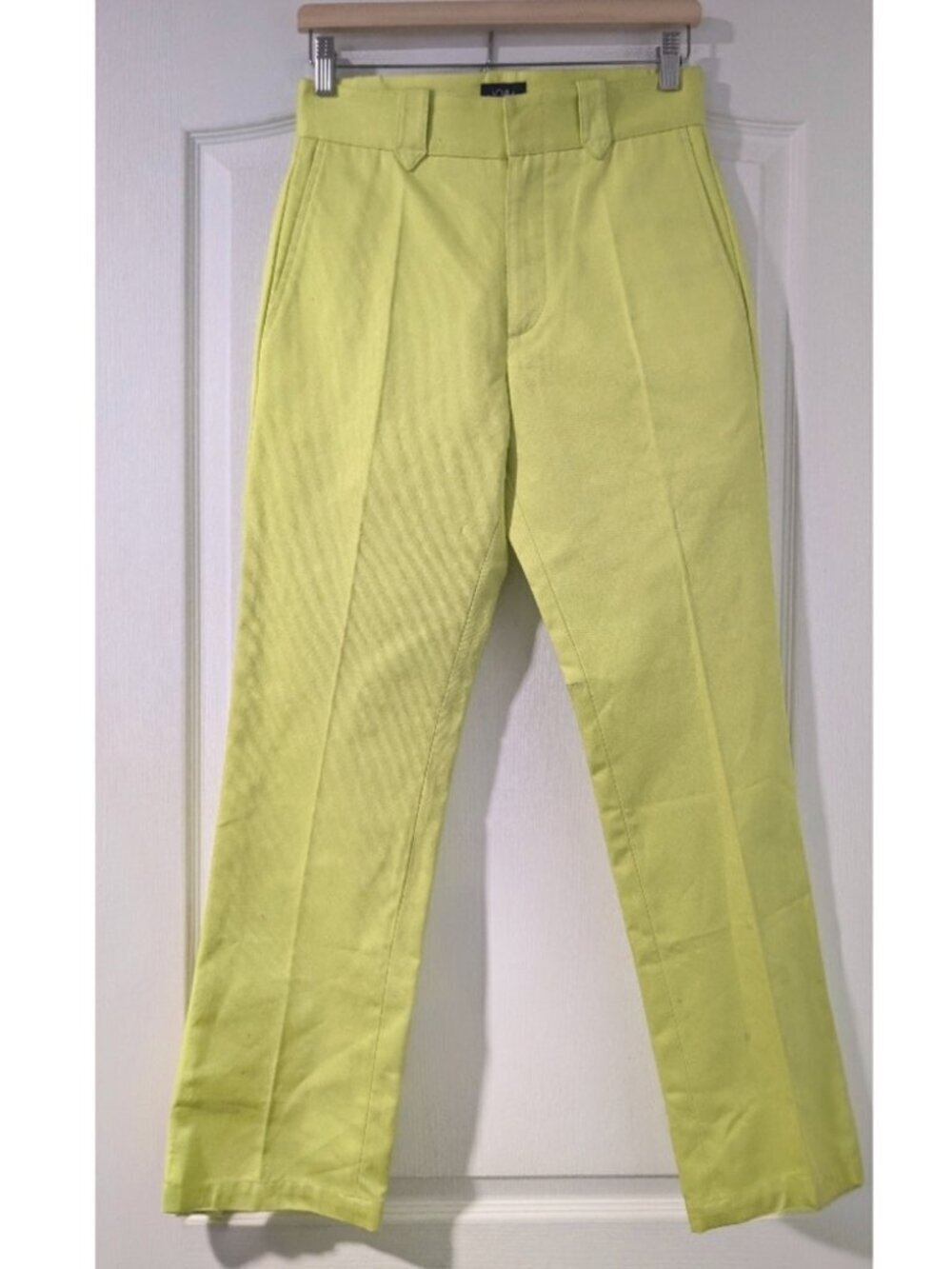 New! Noah NY | Made in Italy Lime Green Cotton Trousers